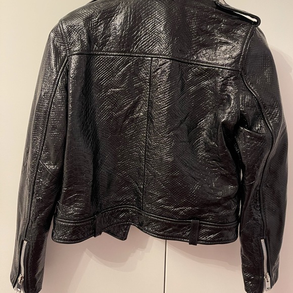 SALE WALTERBAKER LEATHER JACKET IN SNAKESKIN - Picture 5 of 5